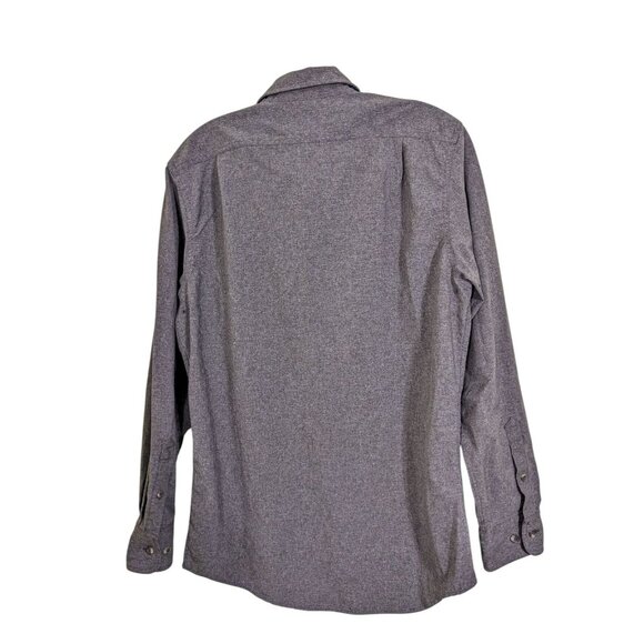 Vintage Filson Workshirt Mens S Utility Button Shirt Gray Pockets Long Sleeve - Picture 2 of 5